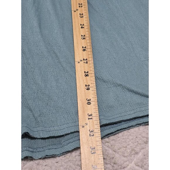 Aemi Co Womens Blue Long Sleeve Romper Ruffled‎ Waist Keyhole Back Size S NWT - Picture 12 of 13